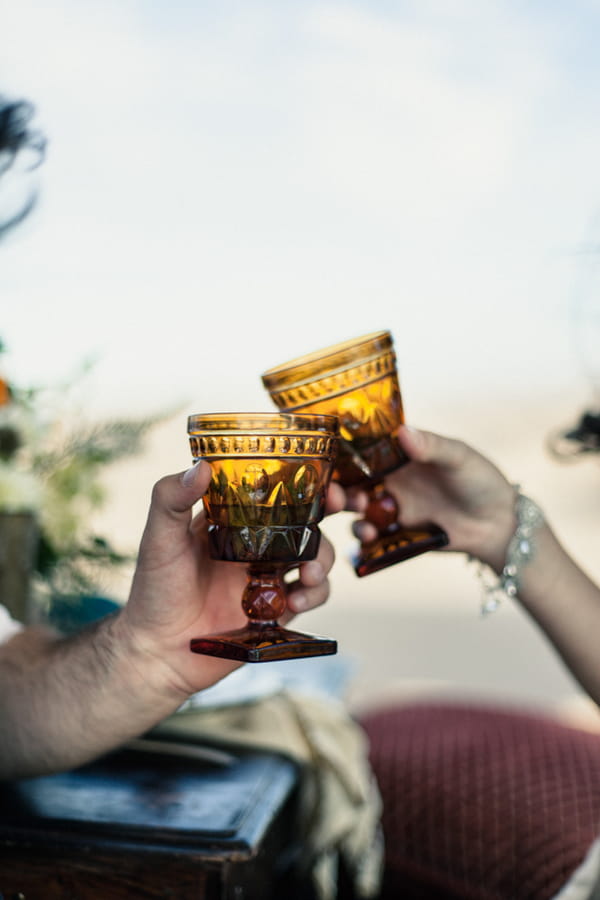 Toasting with goblets