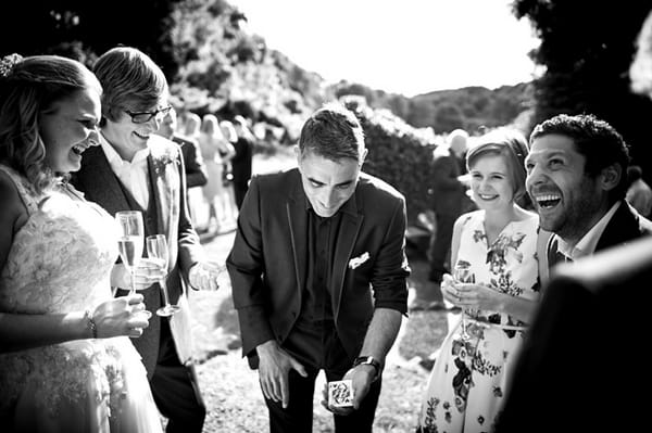 Magician at wedding