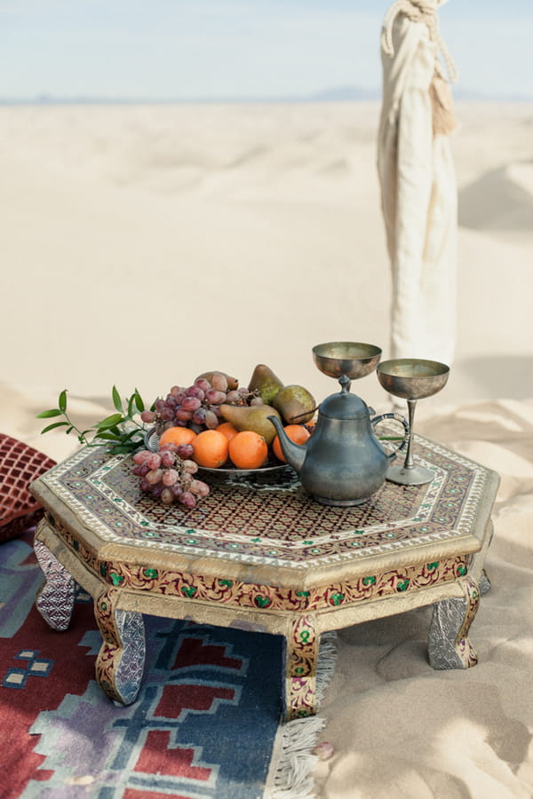 Moroccan table with fruit