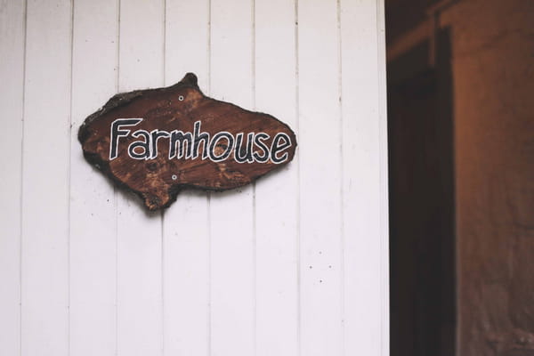 Farmhouse door sign