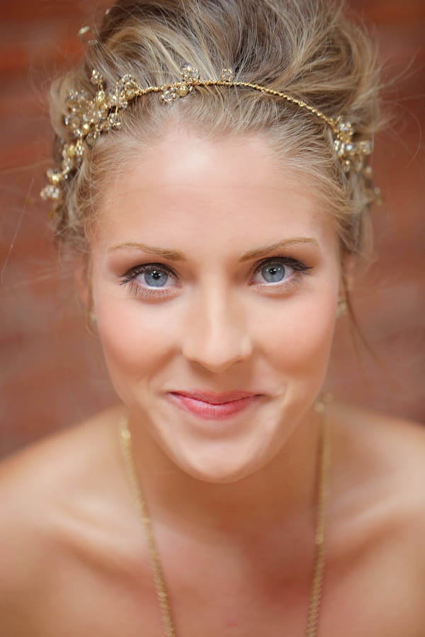 Bride's face