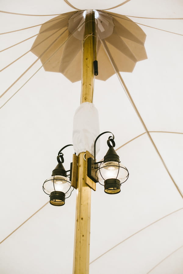 Lanterns on pillar