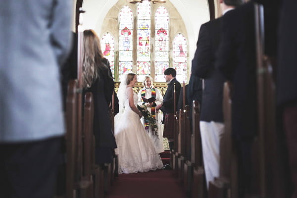 Wedding ceremony in church