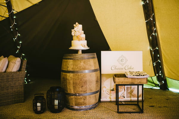 Wedding cake display at PapaKata open weekend