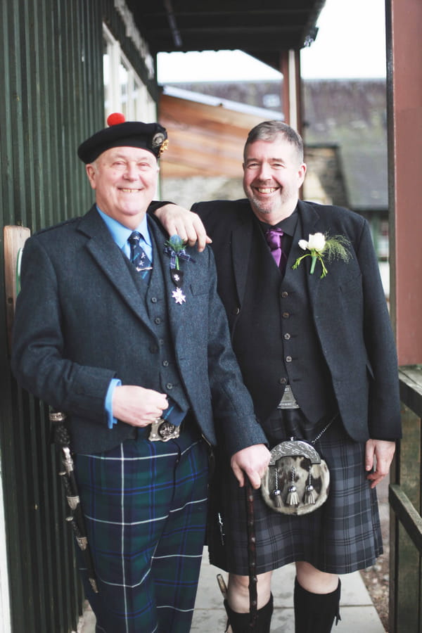 Two men in highland wear