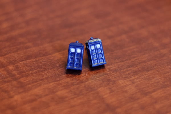Doctor Who Tardis earrings