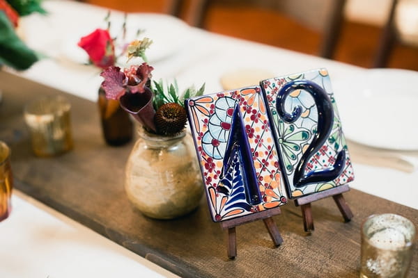 Tile table number