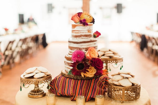 Naked wedding cake