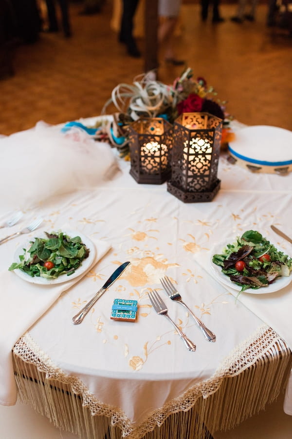 Bride and groom's table