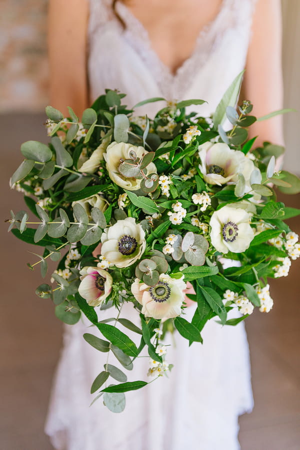 Bride's large bouquet