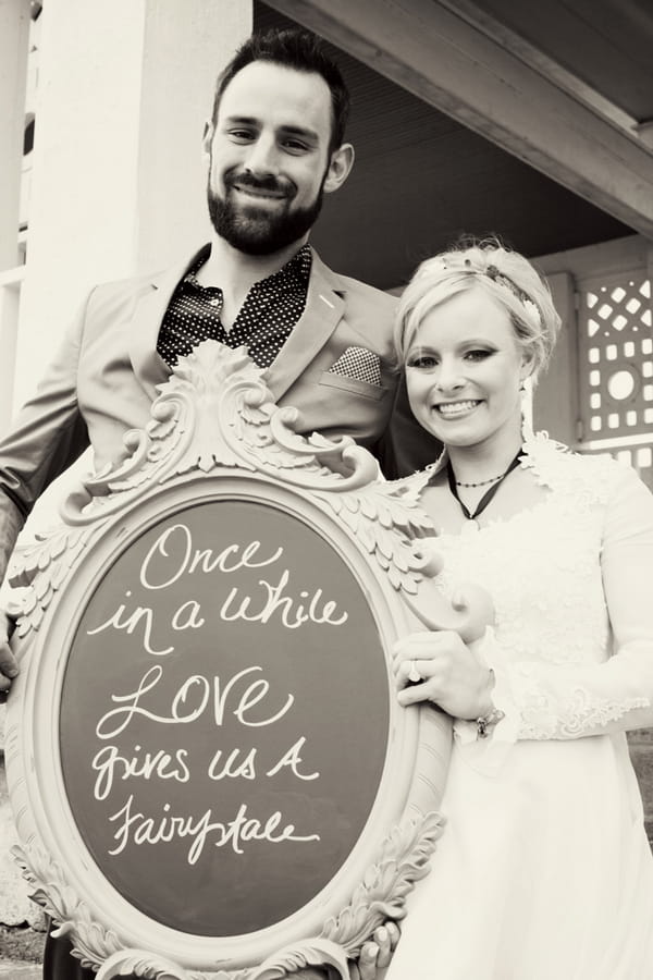 Cinderella bride and Prince Charming groom