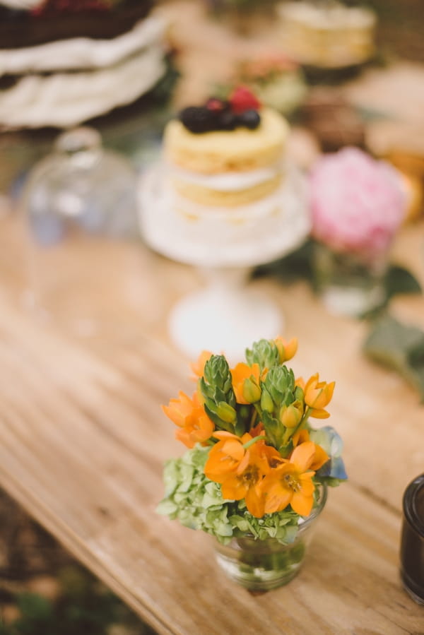 Yellow flowers on table