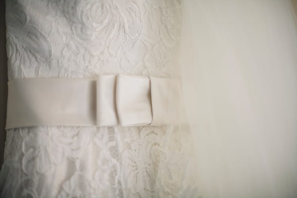 Belt on Justin Alexander wedding dress