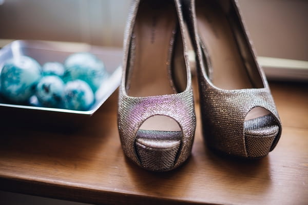 Sparkly bridesmaid shoes