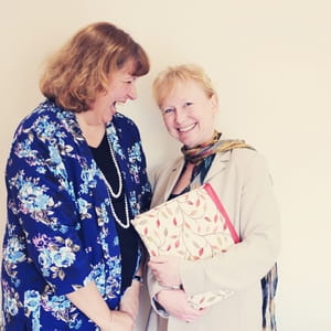 Nicola Le Couteur Bisson and Denise Whitehair of The Guild of Cornish Celebrants