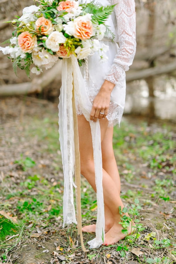 Bride's legs