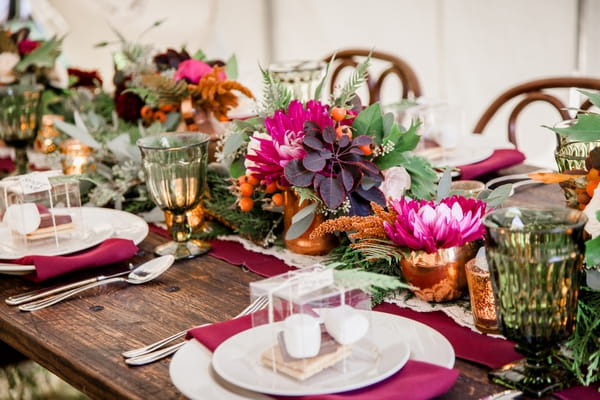 Wedding place setting