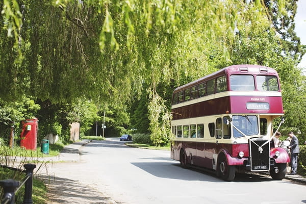 Double decker bus for wedding