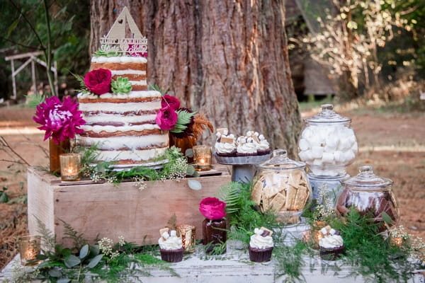 Wedding cake and sweets