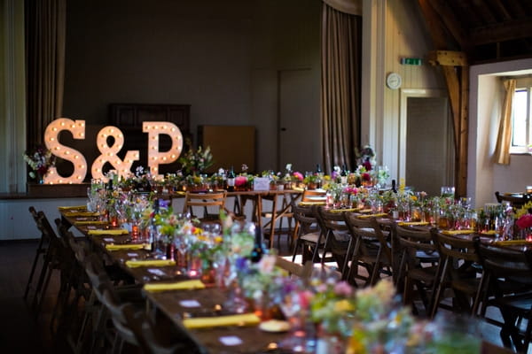 Long wedding tables