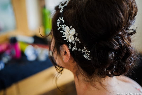 Bride's Hermione Harbutt headdress