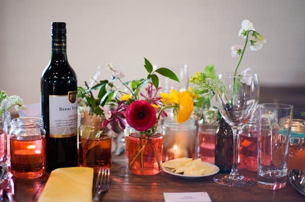 Floral wedding table decorations