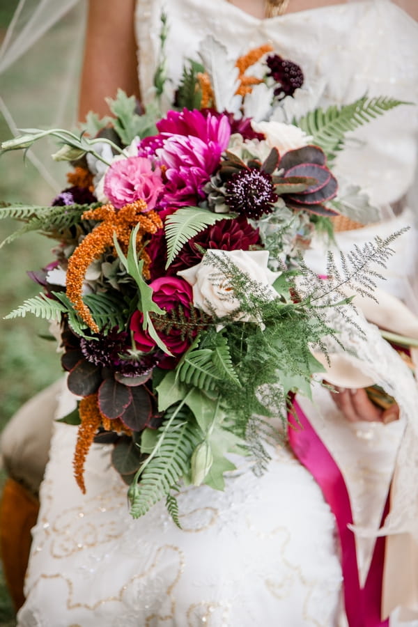 Bride's rustic bouquet