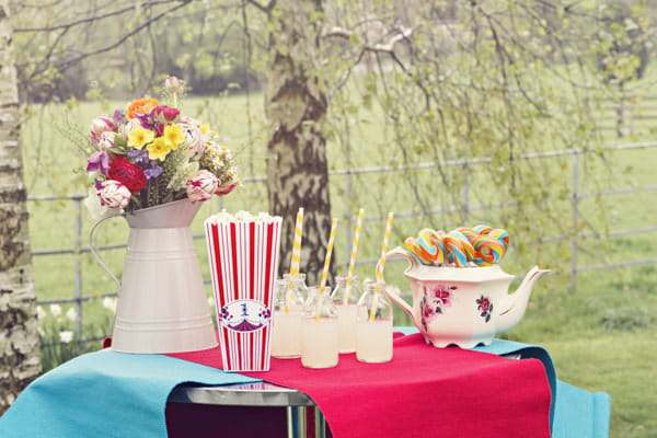 Wedding drinks table