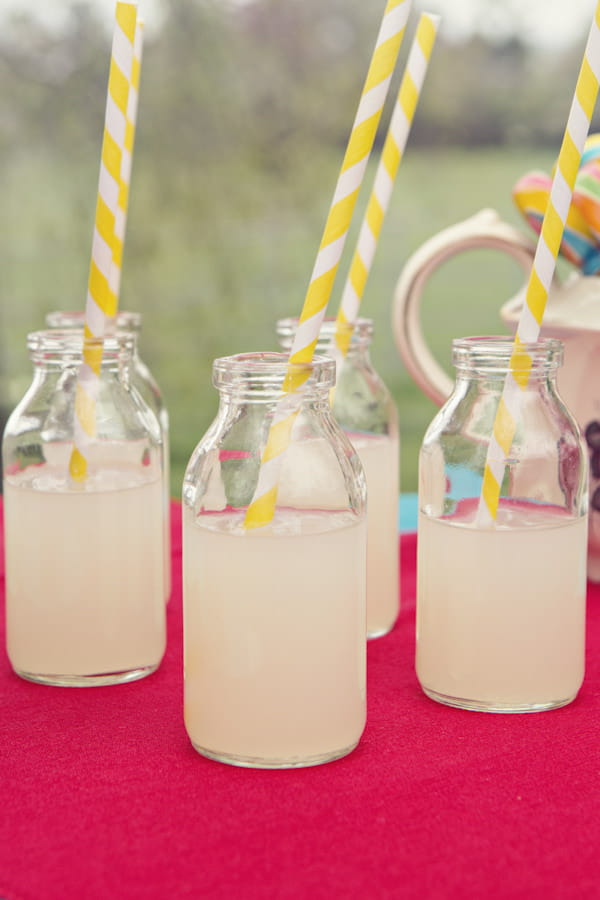 Vintage bottles of lemonade