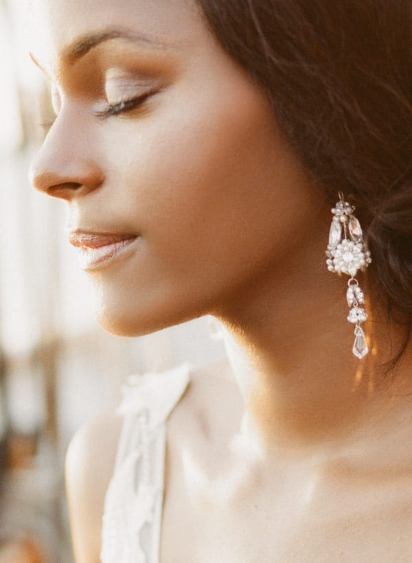 Bride's earrings