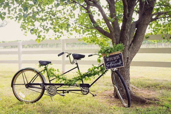 Vintage tandem bicycle