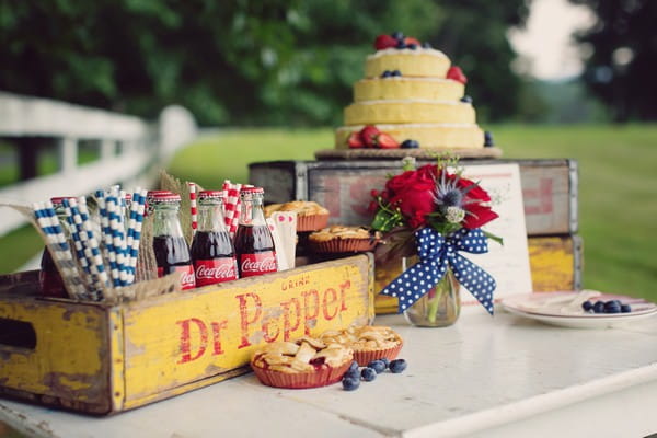 Rustic Americana items for wedding