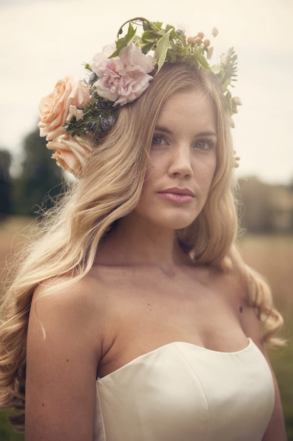 Bride with flower crown