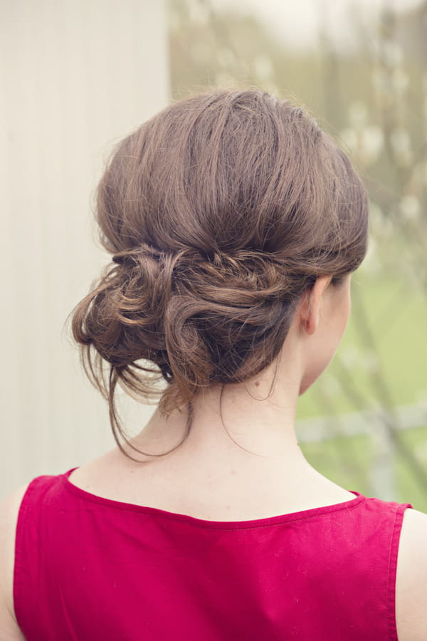 Back of bride's updo