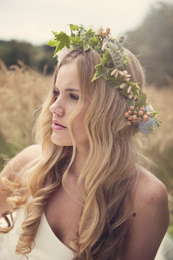 Bride's flower crown