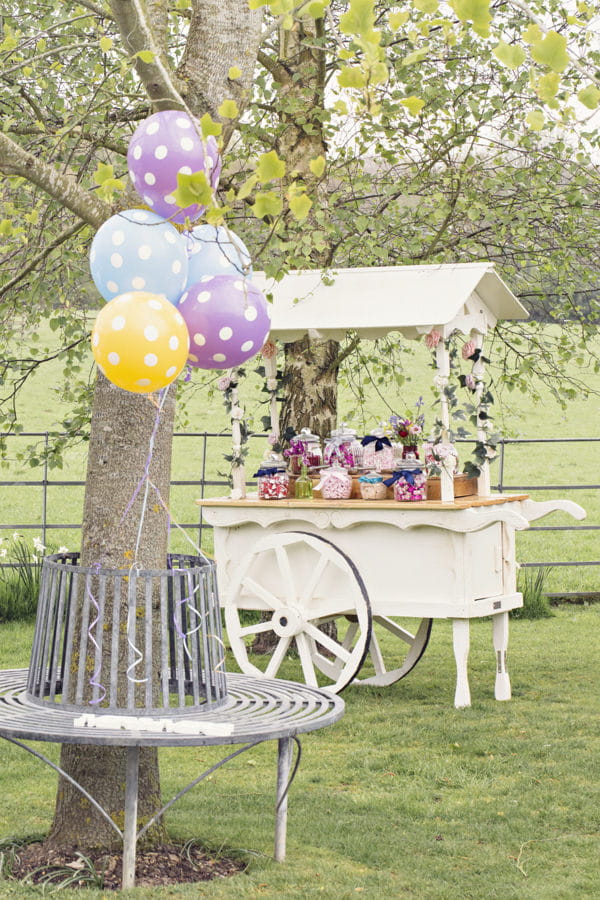 Carnival style sweet cart