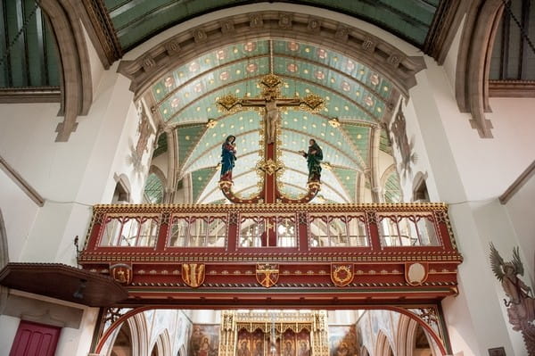 Ceiling of church
