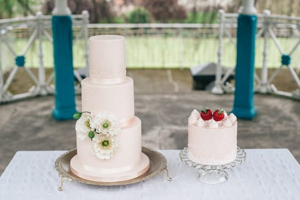 Two wedding cakes