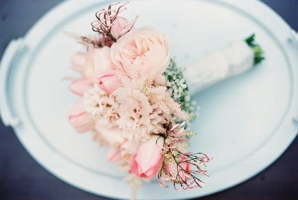 Bouquet on plate