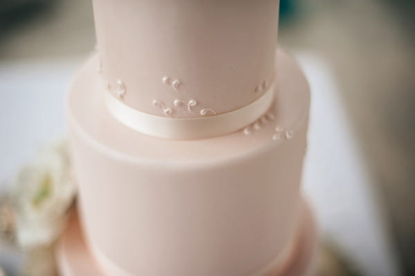 Pink wedding cake