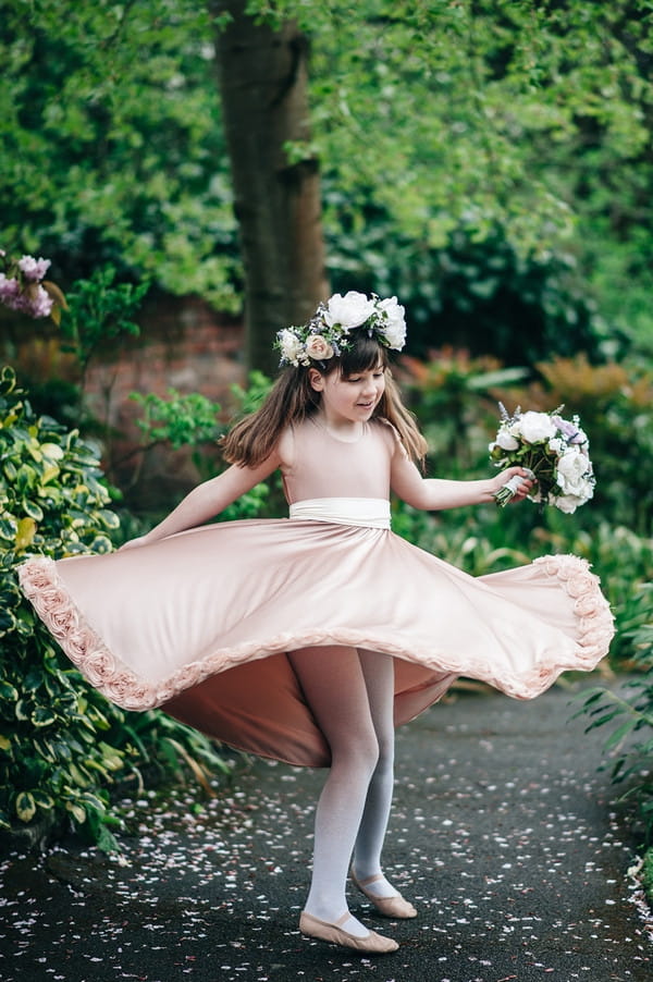 Flower girl spinning