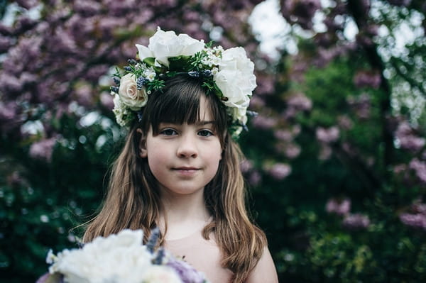 Flower girl with flower crown