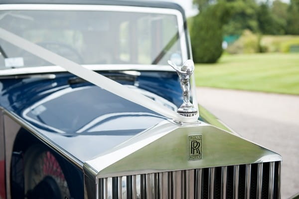 Front of Rolls Royce wedding car