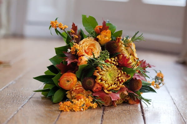 Autumnal wedding bouquet