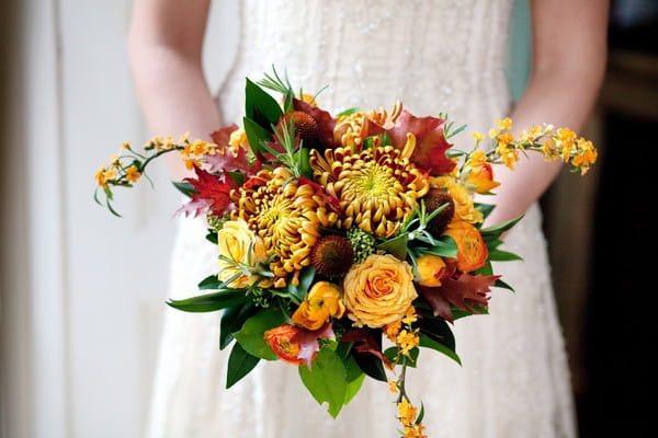 Autumnal bridal bouquet