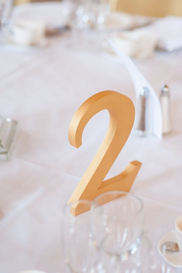 Tw wedding table number