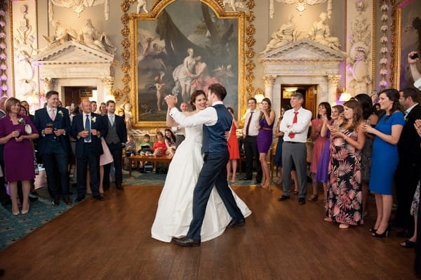 Bride and groom first dance at Moor Park Mansion