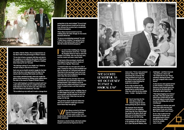 Inside of ArtDeco Style Personalised Wedding Magazine by LifetimesMAG