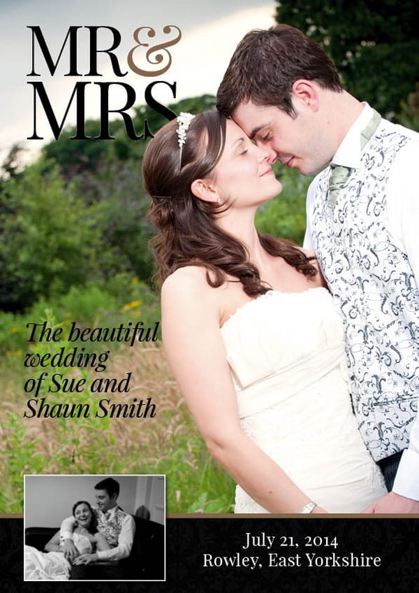 Font Cover of Elegant Style Personalised Wedding Magazine by LifetimesMAG