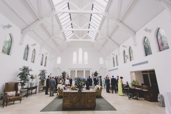 Wedding guests in Fazeley Studios